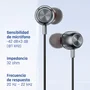 Iggual IGG317037 Auriculares con Micrófono Intrauditivos Alámbricos para Llamadas y Música - Conector 3.5 mm, Control de Volumen, Imán de Neodimio, Negro