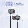 Iggual IGG317037 Auriculares con Micrófono Intrauditivos Alámbricos para Llamadas y Música - Conector 3.5 mm, Control de Volumen, Imán de Neodimio, Negro