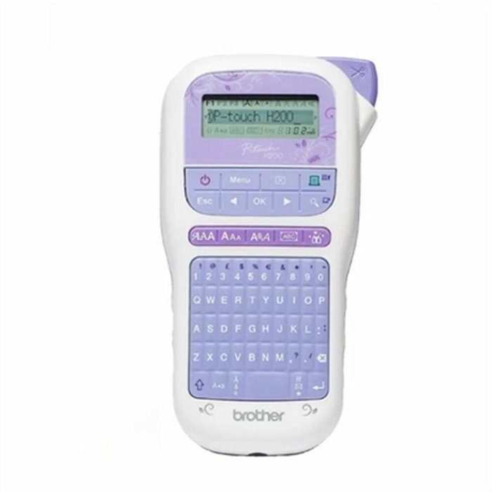 Brother PT-H200 Rotuladora Electrónica Portátil QWERTY Lavanda y Blanco Brother PT-H200 Rotuladora Electrónica Portátil QWERTY Lavanda y Blanco