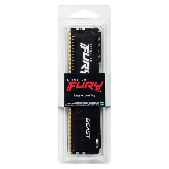 Kingston FURY Beast 16GB DDR4 3200MHz CL16 DIMM Módulo de Memoria Negro