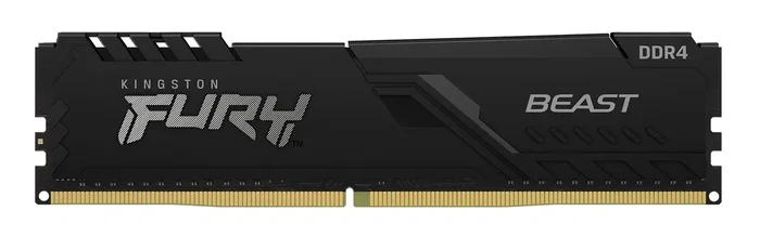 Kingston FURY Beast DDR4 Memoria RAM 16GB 3200MHz CL16 288-pin DIMM (1x16GB) para Intel XMP y AMD Ryzen, Módulo Single de Alto Rendimiento con Disipador Térmico