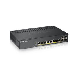 Zyxel GS1920-8HPV2 Switch Gestionado Gigabit Ethernet PoE 8 Puertos Negro