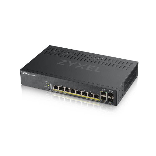 Zyxel GS1920-8HPV2 Switch Gestionado Gigabit Ethernet PoE 8 Puertos Negro