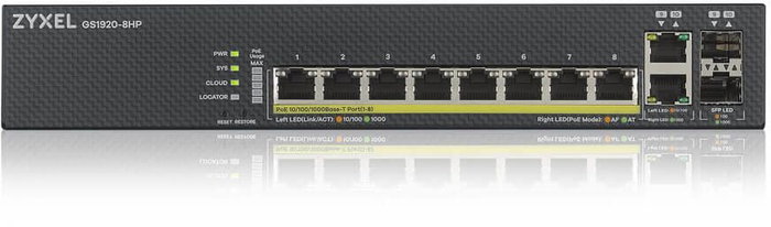 Zyxel GS1920-8HPV2 Switch Gestionado de 10 Puertos con PoE Zyxel GS1920-8HPV2 Switch Gestionado de 10 Puertos con PoE