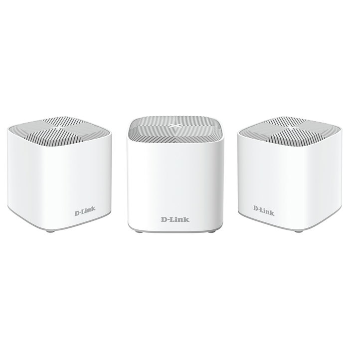D-Link COVR-X1863 Router Inalámbrico Tri-Banda Wi-Fi 6 AX1800, 3 Pack, Blanco, 10/100/1000 Mbit/s D-Link COVR-X1863 Router Inalámbrico Tri-Banda Wi-Fi 6 AX1800, 3 Pack, Blanco, 10/100/1000 Mbit/s