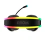 Krom NXKROMKLAIM Auriculares Gaming Klaim con Micrófono Omnidireccional, Control Volumen, RGB Rainbow LED, Drivers 50mm, Jack 3.5mm/USB, Negros
