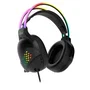 Krom NXKROMKLAIM Auriculares Gaming Klaim con Micrófono Omnidireccional, Control Volumen, RGB Rainbow LED, Drivers 50mm, Jack 3.5mm/USB, Negros