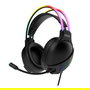 Krom NXKROMKLAIM Auriculares Gaming Klaim con Micrófono Omnidireccional, Control Volumen, RGB Rainbow LED, Drivers 50mm, Jack 3.5mm/USB, Negros
