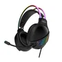 Krom NXKROMKLAIM Auriculares Gaming Klaim con Micrófono Omnidireccional, Control Volumen, RGB Rainbow LED, Drivers 50mm, Jack 3.5mm/USB, Negros