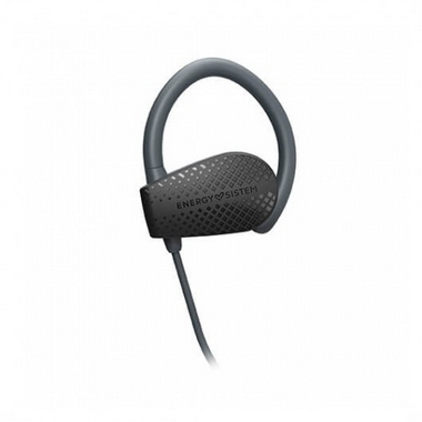 Energy Sistem Sport 1 - Auriculares Inalámbricos Deportivos Bluetooth 5.1 con Sujeción Secure-Fit, 8h Autonomía, Resistencia al Sudor y Agua, Manos Libres, USB-C, Negro