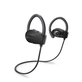 Energy Sistem Sport 1+ Auriculares Deportivos Inalámbricos Bluetooth 5.1 con Gancho de Oreja, Micrófono, Resistente al Sudor, Secure-Fit, Hasta 8h, USB-C, Negro (Dark)