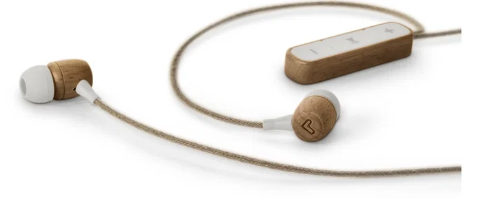 Energy Sistem Auriculares Eco BT Auriculares Inalámbricos Intrauditivos Bluetooth 5.1 con Control de Llamadas, Carcasa de Madera y Cáñamo, Hasta 20 m de Alcance