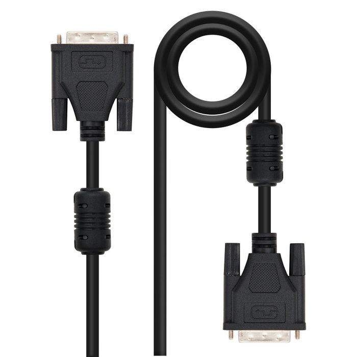 Nanocable Cable DVI Dual Link 24+1 Macho-Macho 1,8m Negro