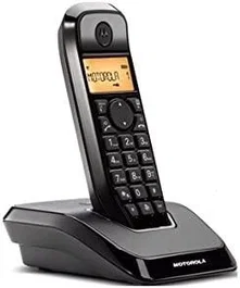 Motorola Teléfono Fijo Inalámbrico S1201 Negro con Manos Libres y Pantalla Alfanumérica