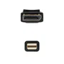 Nanocable Cable DisplayPort a Mini DisplayPort, 2m, Macho-Macho, Negro, DP 1.2, 21.6 Gbit/s, Resolución 3840x2400, 3D, Oro 24K