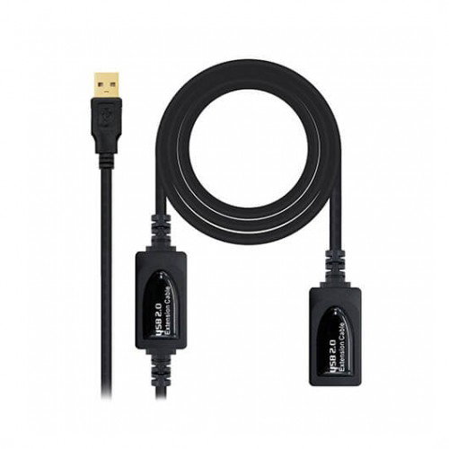 Nanocable Cable USB 2.0 Prolongador con Amplificador 10m Negro Nanocable Cable USB 2.0 Prolongador con Amplificador 10m Negro