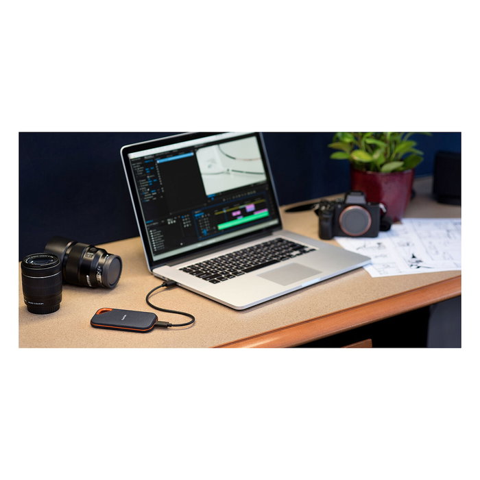 SanDisk Extreme PRO Portable SSD 1TB USB 3.2 Gen 2x2 NVMe, Negro, Velocidad Lectura/Escritura 2000 MB/s, Resistente Agua y Polvo SanDisk Extreme PRO Portable SSD 1TB USB 3.2 Gen 2x2 NVMe, Negro, Velocidad Lectura/Escritura 2000 MB/s, Resistente Agua y Polvo
