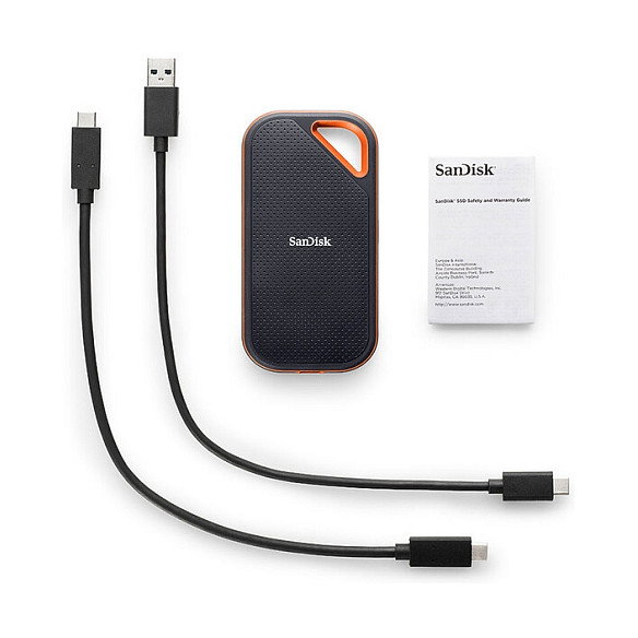 SanDisk Extreme PRO Portable SSD 1TB USB 3.2 Gen 2x2 NVMe, Negro, Velocidad Lectura/Escritura 2000 MB/s, Resistente Agua y Polvo SanDisk Extreme PRO Portable SSD 1TB USB 3.2 Gen 2x2 NVMe, Negro, Velocidad Lectura/Escritura 2000 MB/s, Resistente Agua y Polvo