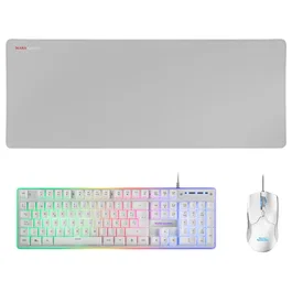 Mars Gaming MCPXWES Combo Gaming 3 en 1 Blanco