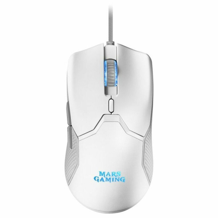 Teclado y Ratón Gaming Mars Gaming MCPXWES Blanco Qwerty Español QWERTY LED RGB