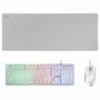 Teclado y Ratón Gaming Mars Gaming MCPXWES Blanco Qwerty Español QWERTY LED RGB