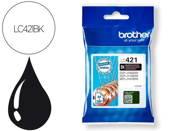 Brother LC421BK Cartucho de Tinta Negro Brother LC421BK Cartucho de Tinta Negro