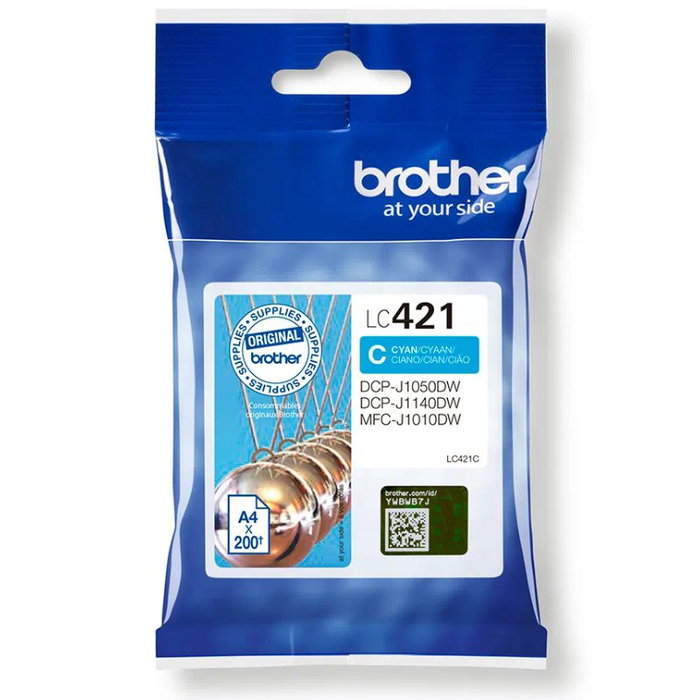 Brother LC421C Cartucho de Tinta Cian Brother LC421C Cartucho de Tinta Cian