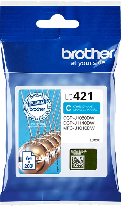 Brother Cartucho de Tinta LC421C Cian