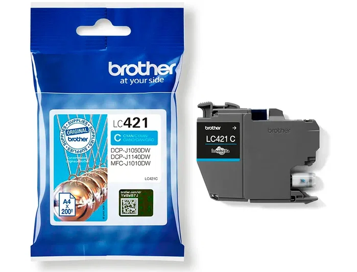 Brother LC421C Cartucho de Tinta Cian Brother LC421C Cartucho de Tinta Cian