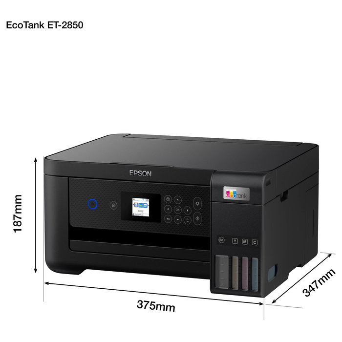 Epson EcoTank ET-2850 Impresora Multifunción 3en1 A4 Wi-Fi Dúplex Epson EcoTank ET-2850 Impresora Multifunción 3en1 A4 Wi-Fi Dúplex