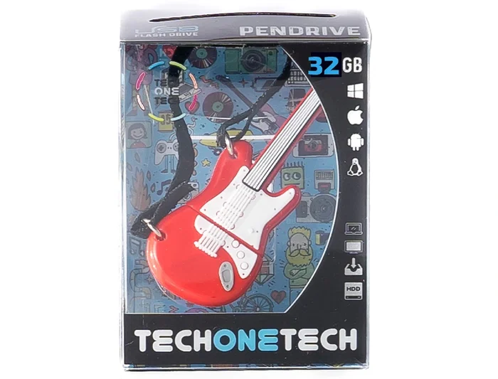 Tech on tech Memoria USB Guitarra Red One 32 GB USB 2.0