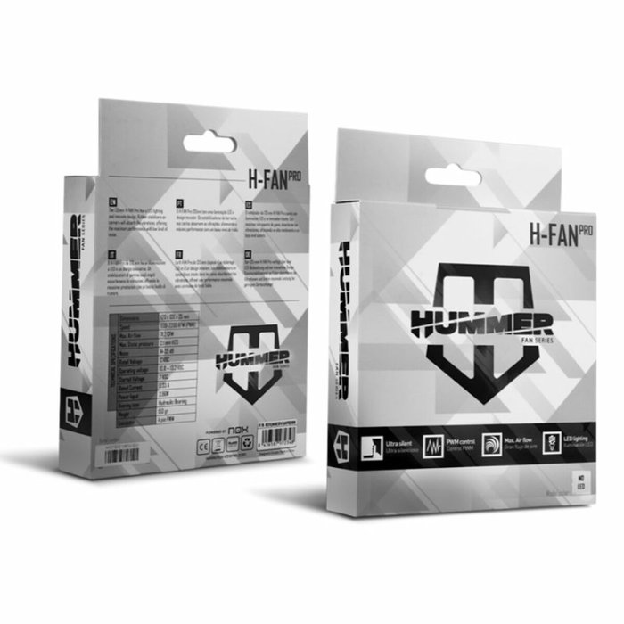 Nox Hummer H-FAN PRO 120 mm PWM Negro, Blanco Nox Hummer H-FAN PRO 120 mm PWM Negro, Blanco