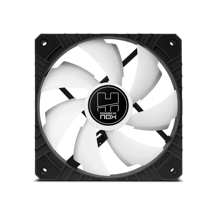 NOX Hummer H-FAN PRO Ventilador para PC 120mm PWM Negro/Blanco - 71.2 CFM, 35 dB, Hidráulico