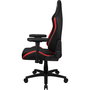Aerocool Silla Gaming CROWN Negra Roja Ergonómica Cuero Sintético Premium Hasta 150kg