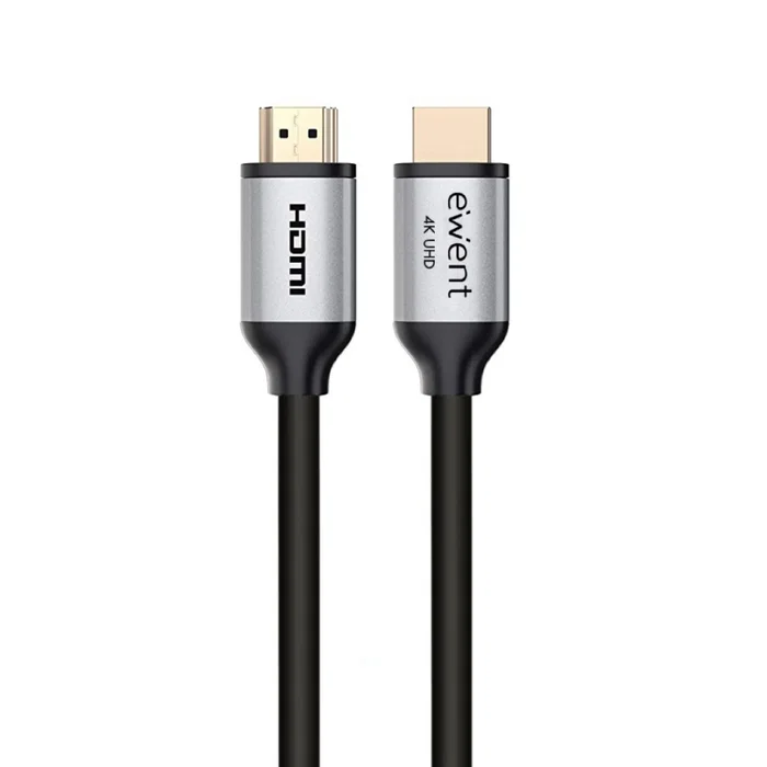 Ewent EC1347 Cable HDMI 2.0 Alta Velocidad 3m Macho-Macho Premium 4K 60Hz HDR 3D ARC Ethernet Negro