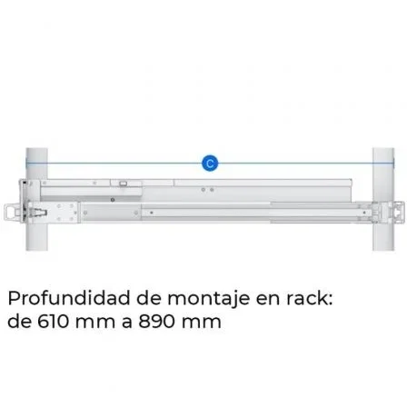 Synology RKS-02 Raíles de Rack Deslizantes para Servidores de Montaje en Rack