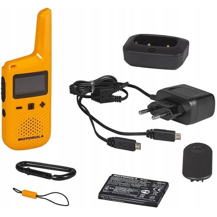 Motorola Talkabout T72 Pack de 2 Amarillo con Alcance de 8 km Motorola Talkabout T72 Pack de 2 Amarillo con Alcance de 8 km