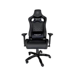 Keep Out Silla Gaming Hammer Black Silver con Cojines Cervical y Lumbar