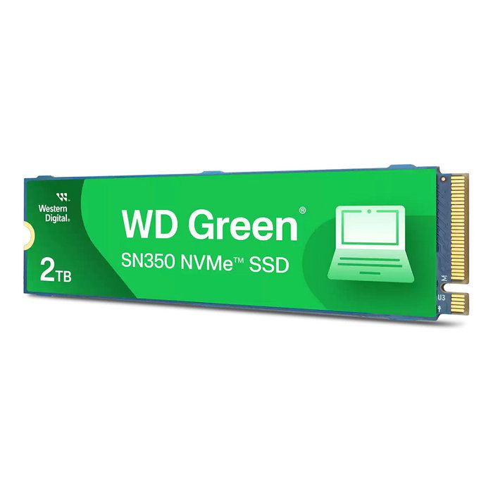 Western Digital SSD M.2 2TB WD Green SN350 NVMe PCIe 3.0 x 4 Velocidad Lectura 3200 MB/s