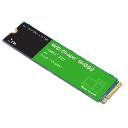 Western Digital WD Green SN350 NVMe SSD 2 TB, M.2 2280, PCIe Gen3, Hasta 3200 MB/s, Unidad de Estado Sólido Interna