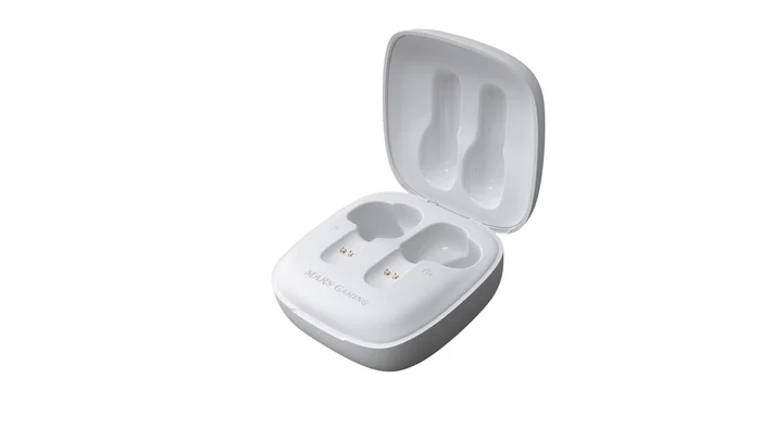 Mars Gaming MHIB Auriculares Inalámbricos Bluetooth 5.1, Dual Driver, 16h Autonomía, Control Táctil, IPX4, Resistente al Agua, Blanco