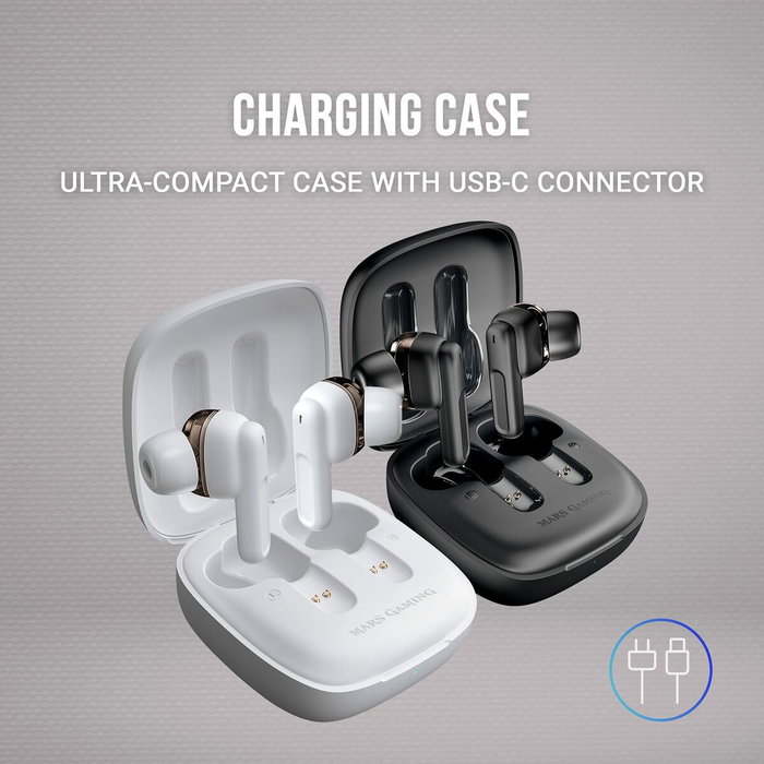 Mars Gaming MHIBW Auriculares Bluetooth Blancos