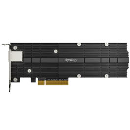 Synology E10M20-T1 Tarjeta Adaptadora SSD M.2 NVMe PCIe 3.0 con Puerto de Red 10GbE, 2 Ranuras, Compatible con Series SA, 20, 19, 18