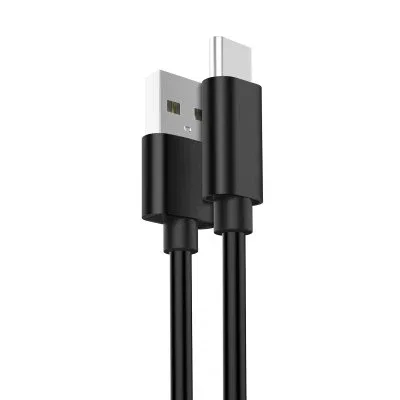 Ewent Cable USB EC1034 - USB 2.0 Tipo C a USB-A Macho para Datos y Carga (480 Mbps, PD 15W, 5V/3A), Longitud 1.8 m, Color Negro