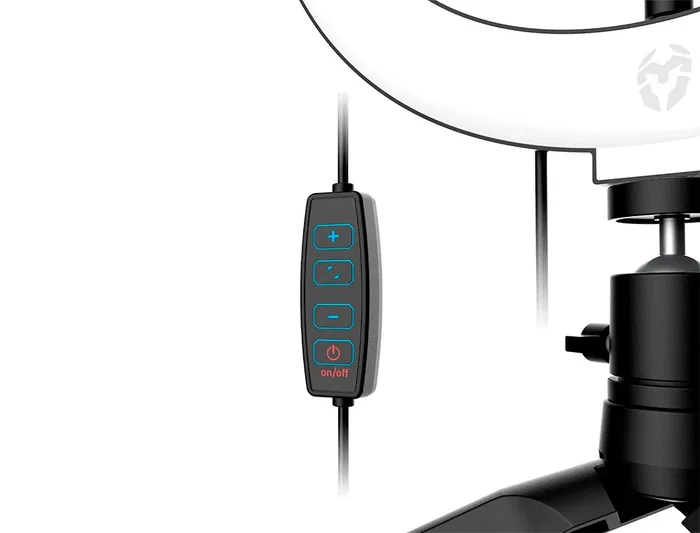 Aro De Luz Krom Kight Led 25 cm Diametro 3 Modos En Color Con Tripode Incluido