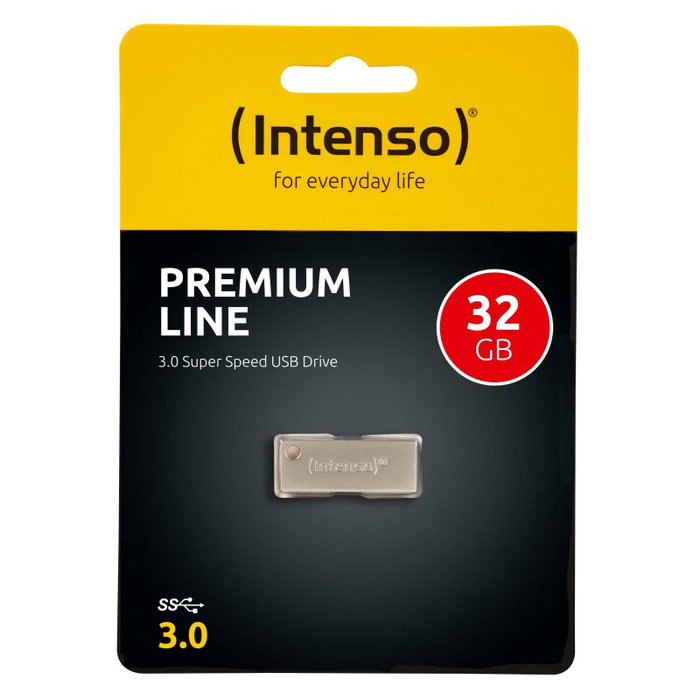 Intenso 3534480 Memoria USB 3.0 Premium 32GB Plata Metal Super Speed