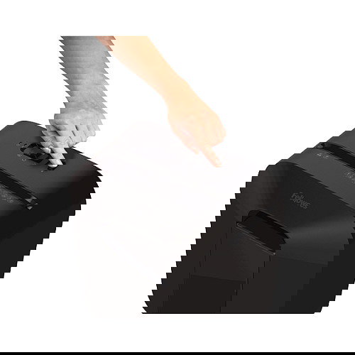 Fellowes Powershred LX25 - Trituradora de papel, Corte Partículas 4x37mm P-4, 6 hojas, 11.5 L, Negro, para A4, grapas y clips