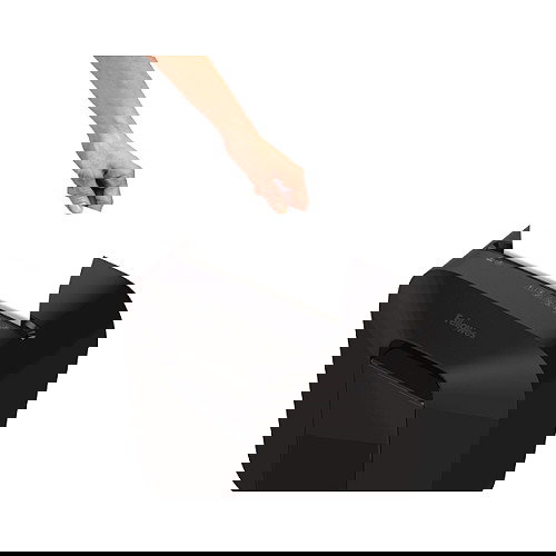 Fellowes Powershred LX25 - Trituradora de papel, Corte Partículas 4x37mm P-4, 6 hojas, 11.5 L, Negro, para A4, grapas y clips