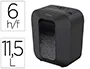 Fellowes LX25 Destructora de Documentos, Capacidad 6 Hojas, Partículas 4x37mm, Nivel Seguridad P-4, Grapas, Clips y Tarjetas, Papelera 11,5 L