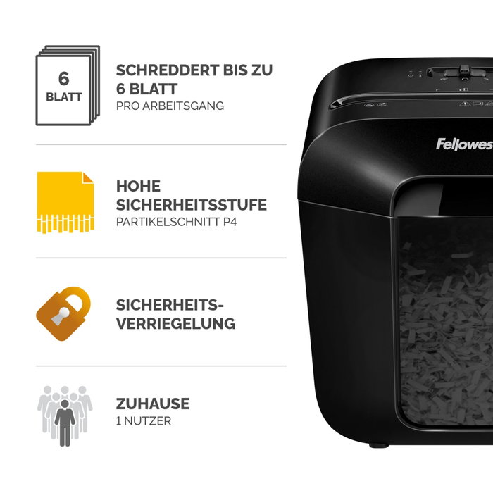 Fellowes Powershred LX25 Negro